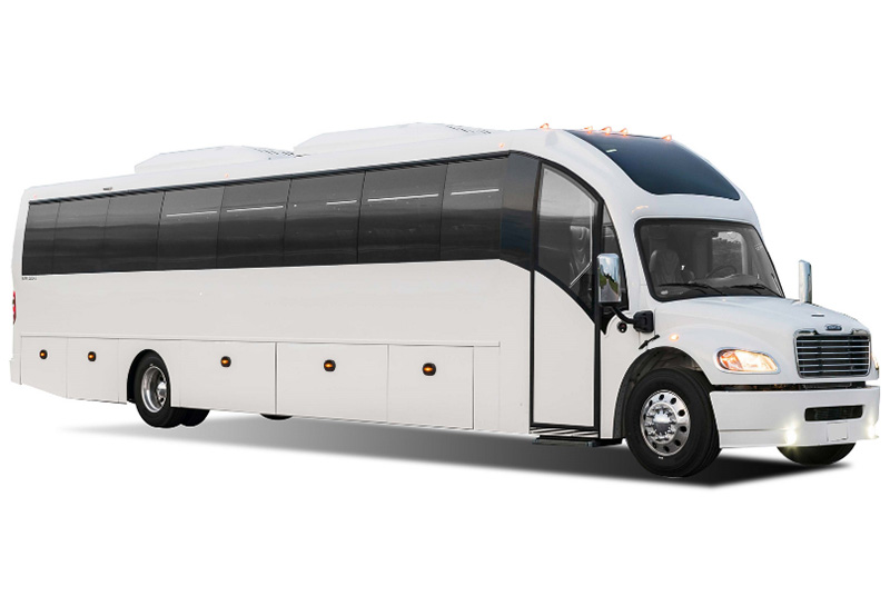 Tour bus for sale at Master's Transportation