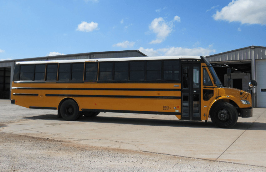 large yellow school bus