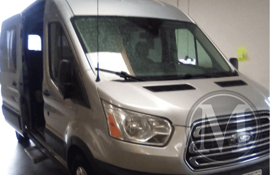 2017 ford universal transit 14 passenger used passenger van silver 1