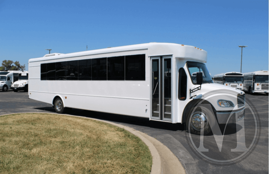 2022 freightliner glaval legacy 35 passenger rear luggage new commercial bus 1