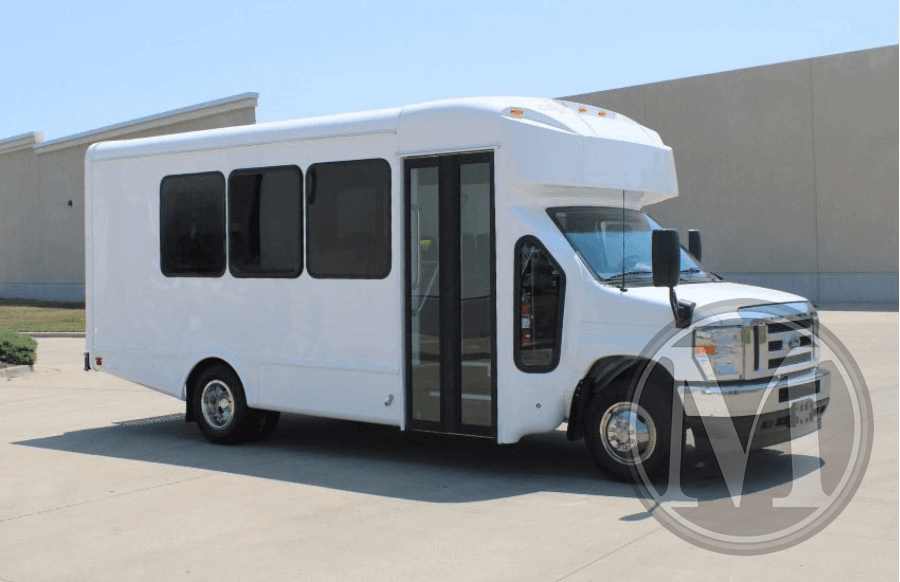 2024 ford e450 glaval 14 passenger rear luggage new commercial bus 1